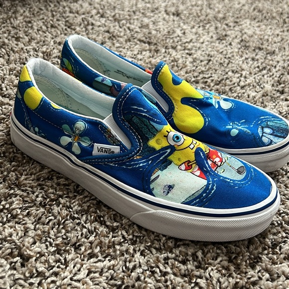 Vans Spongebob Slip-On Shoes W7 - Picture 2 of 8